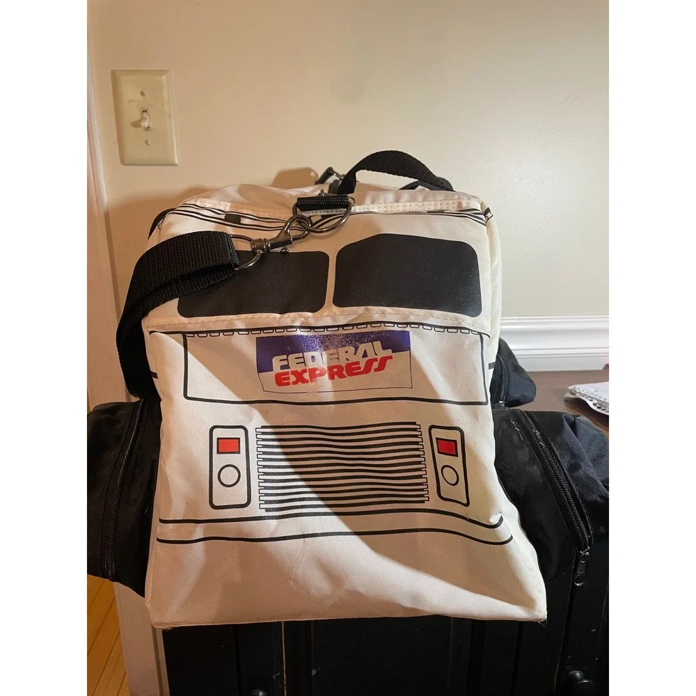 Vintage Federal Express FedEx Delivery Truck Duffle Bag Novelty Travel Van White